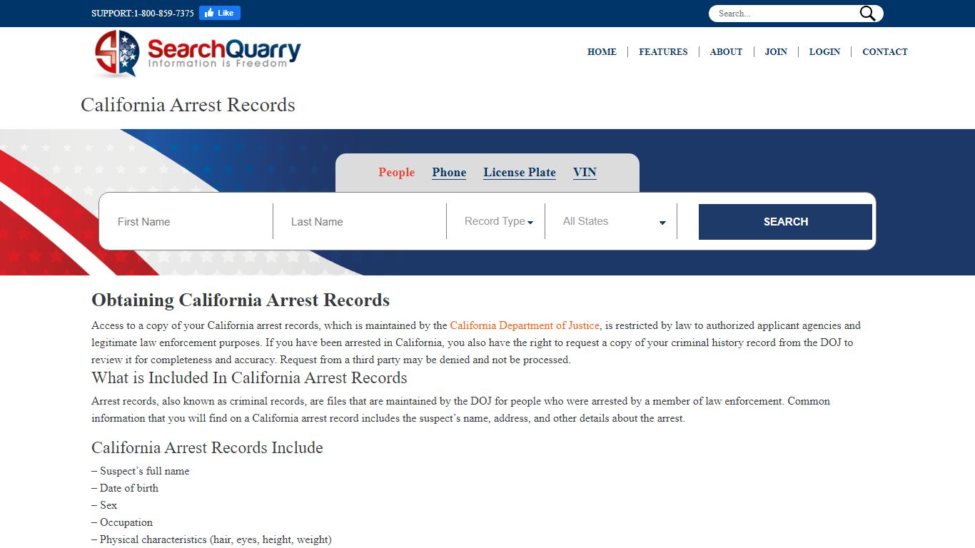 Free California Arrest Records | Enter a Name to View Arrest Records Online
